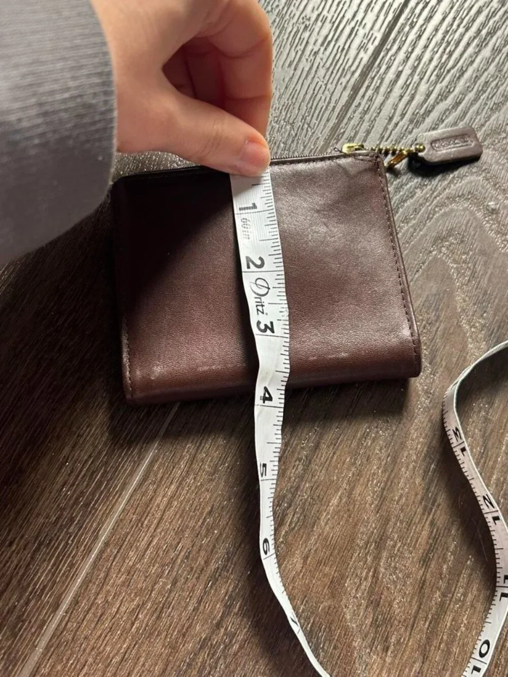 Coach brown leather wallet #leather #luxury  Coach snap wallet crafted from refi